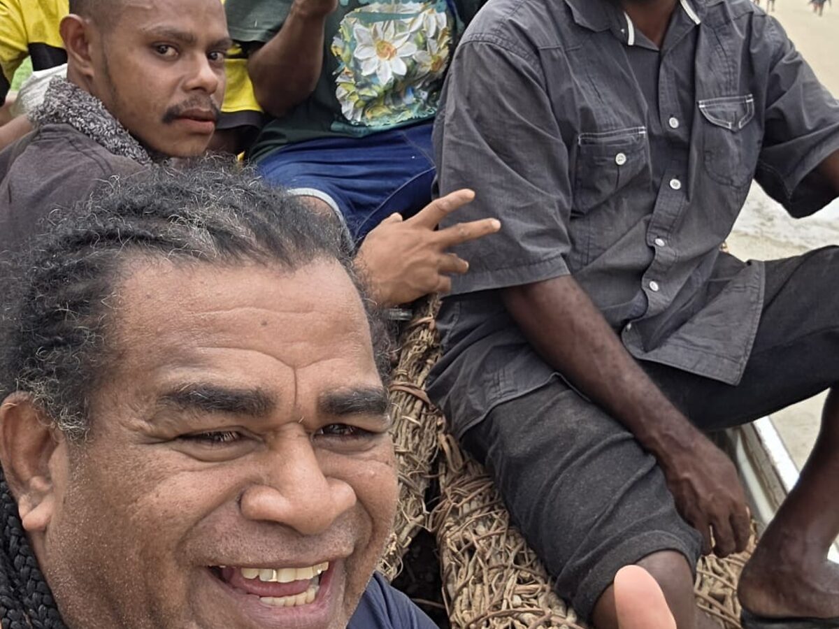 The KAVA PNG team with a load of kava root in Madang